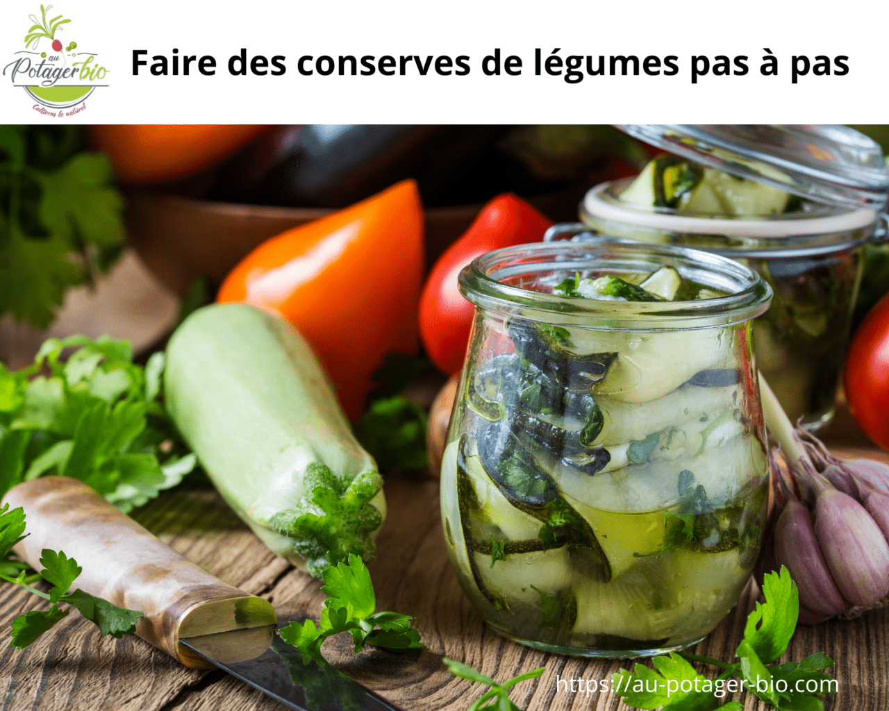 Faire des conserves de légumes étape par étape Au potager bio