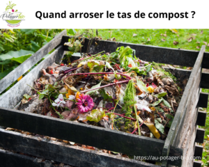 Arroser le tas de compost